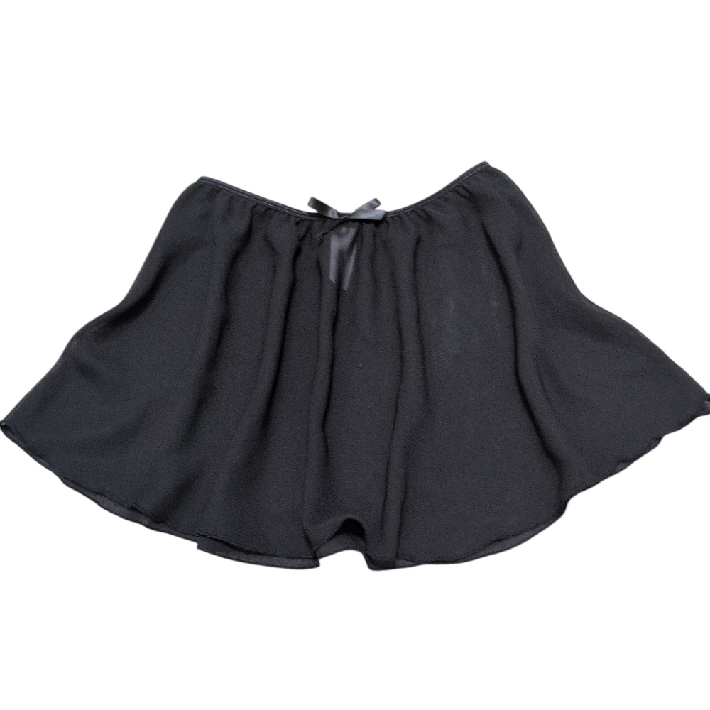 More Than Magic Black Dance Skirt Sheer Ballet Tap Jazz Girls Size 14/16